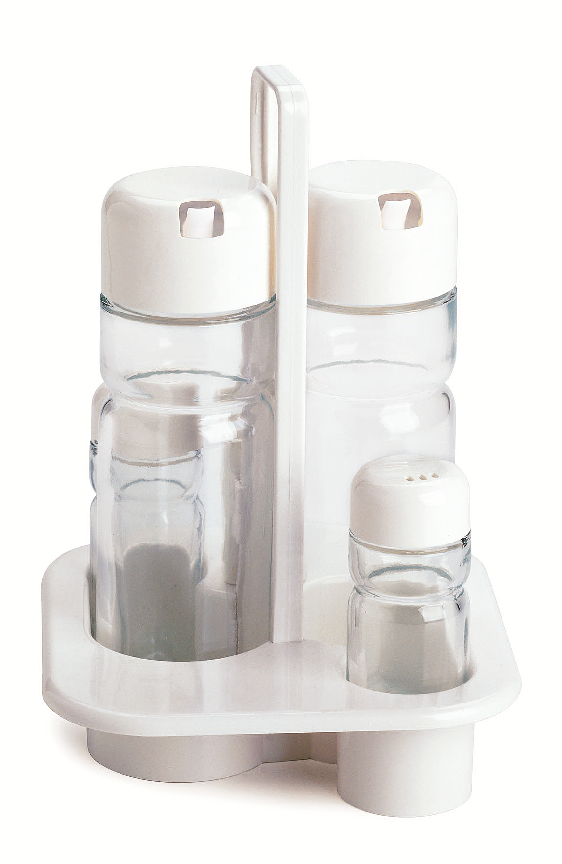 GLASS OIL AND VINEGAR CRUET SET