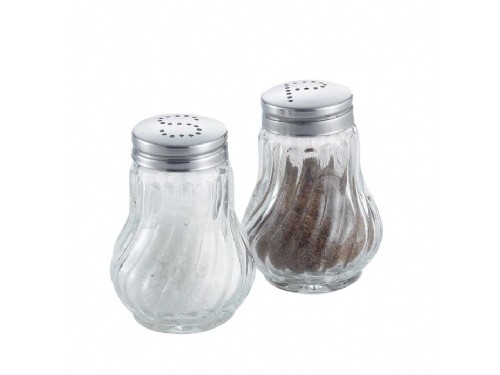 Glass salt and pepper shaker sets
