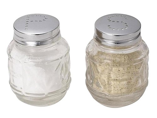 Glass salt and pepper shaker sets