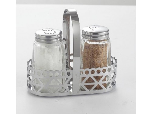 Glass salt and pepper shaker sets