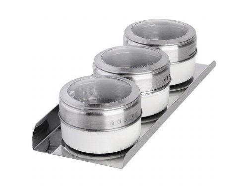 Magnetic spice jar sets